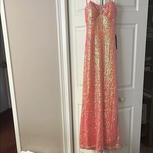 Sequin Pink Gown